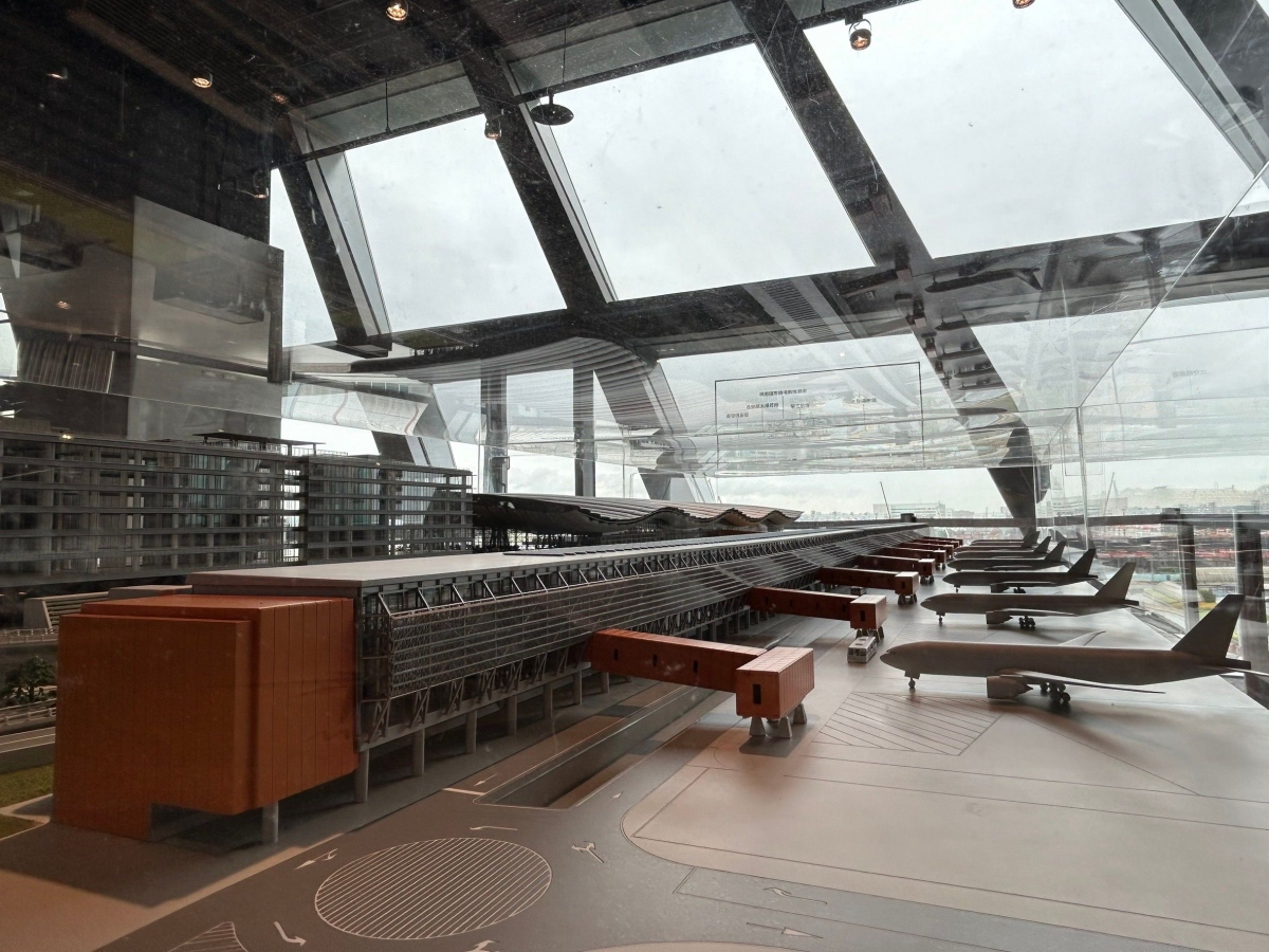 桃園機場第三航廈模型展（圖片來源：桃園機場）