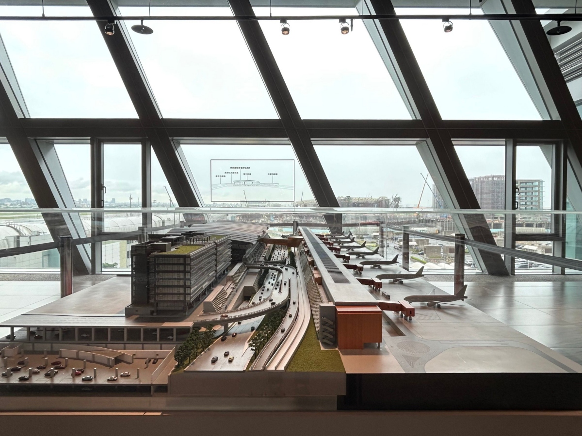 桃園機場第三航廈模型展（圖片來源：桃園機場）
