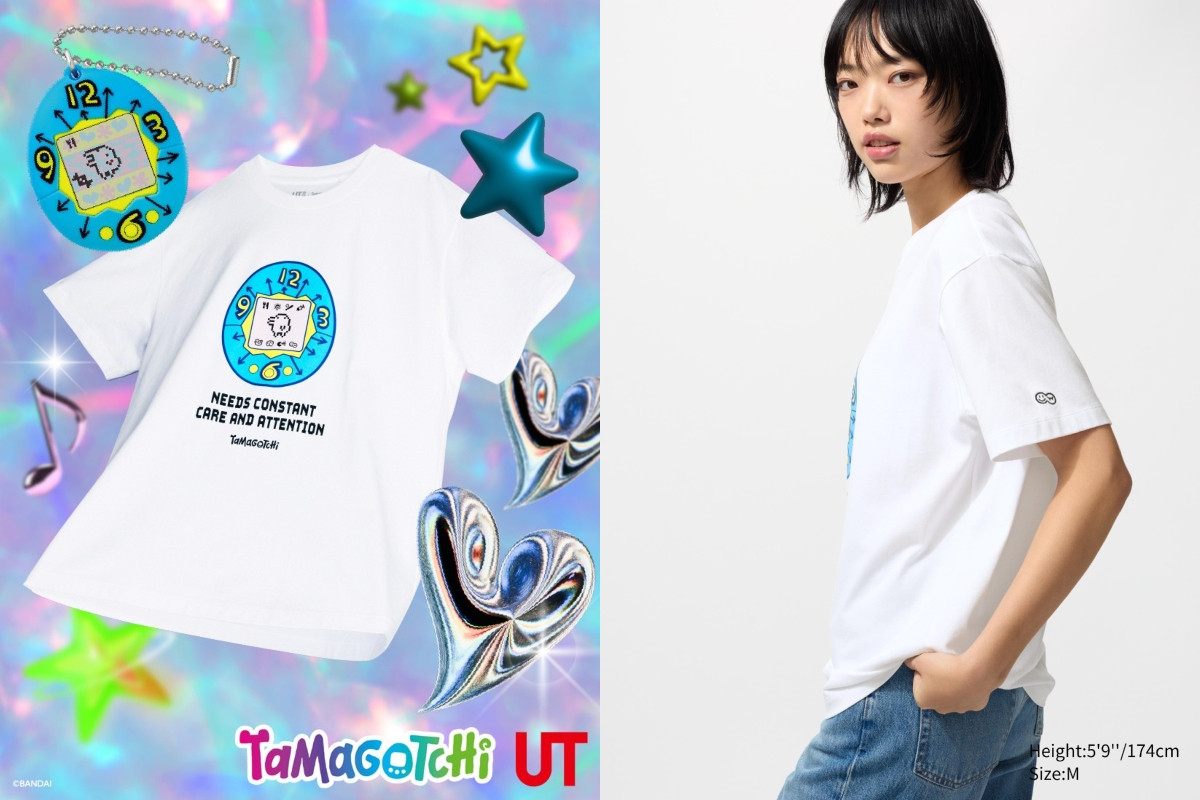 Tamagotchi UT印花T恤/白色，售價 NT$490。（圖片來源：Uniqlo）