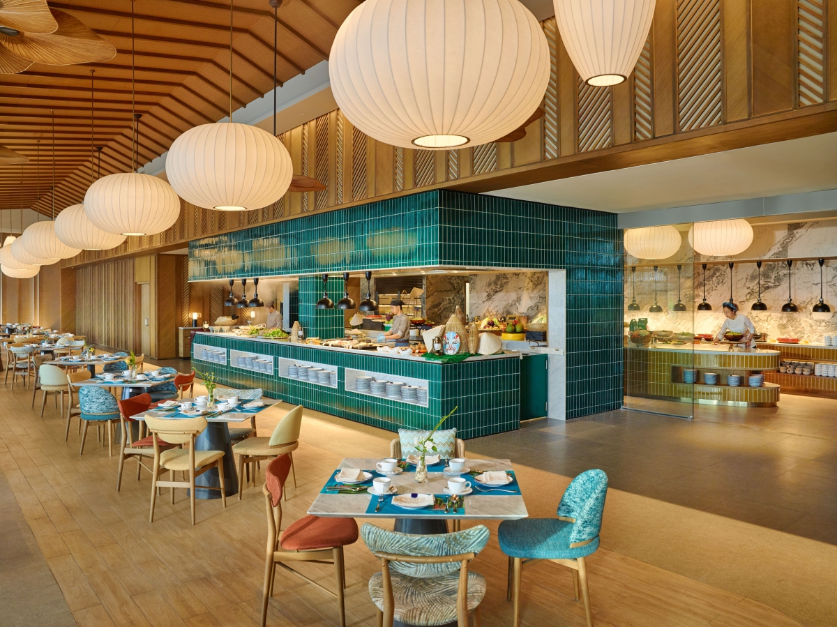 餐廳環境寬敞，自助式早餐也在此享用。（圖片提供：悅榕集團）