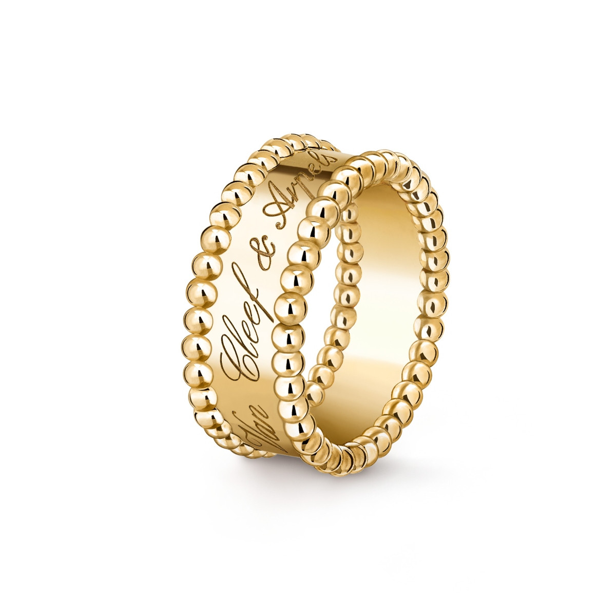 Perlée Signature戒指/18K黃金。（圖片提供：Van Cleef & Arpels）