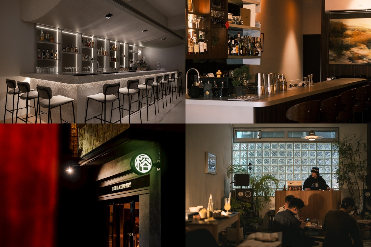 Hērá（左上）、Hey Yo Club（右上）、OH ROOM（右下）、RON & COMPANY（左下）。（圖片提供：U.I.J Hotel & Hostel）