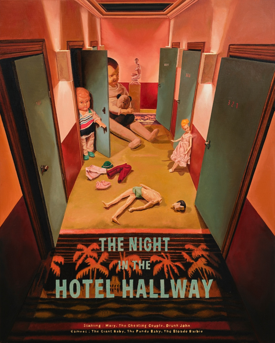 〈旅館走廊之夜（The Night in the Hotel Hallway）〉。（圖片提供：伊日生活）