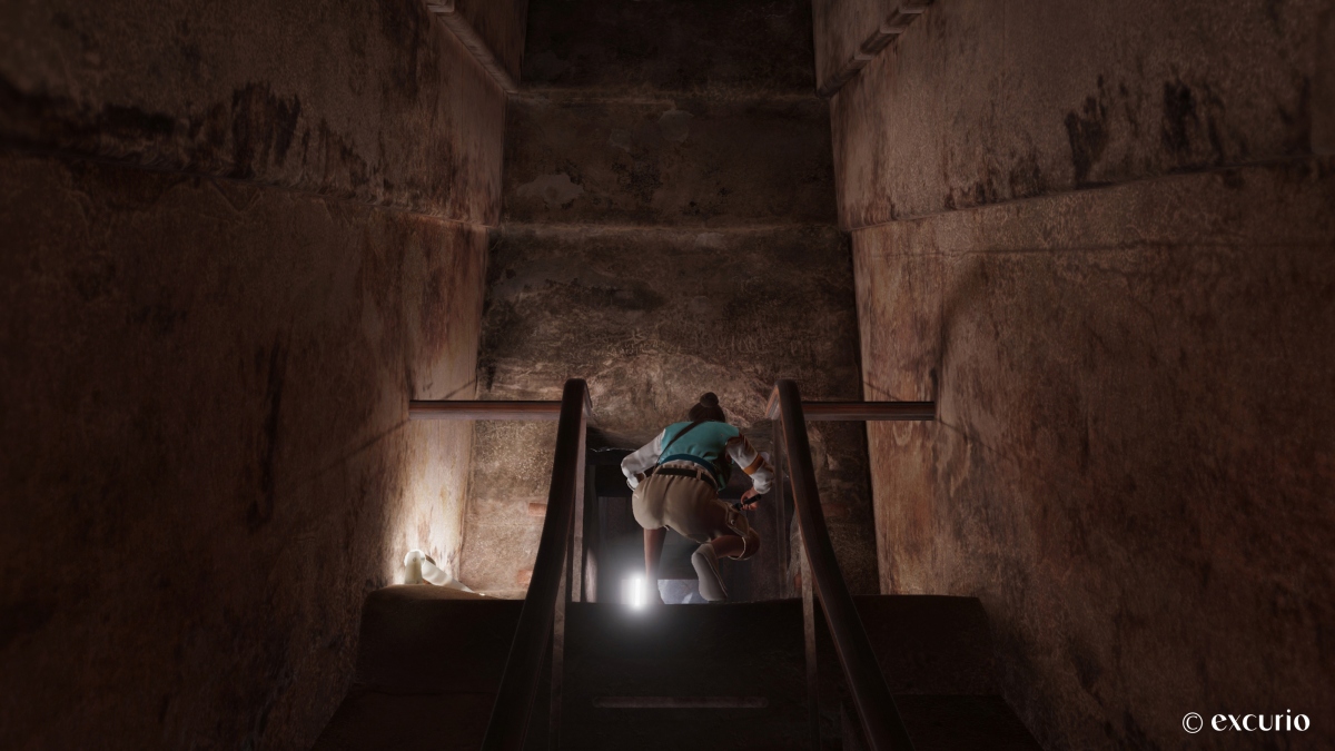 奇美博物館VR體驗《消失的法老》，探訪古夫金字塔從未對外開放的神祕空間。（圖片版權：excurio）