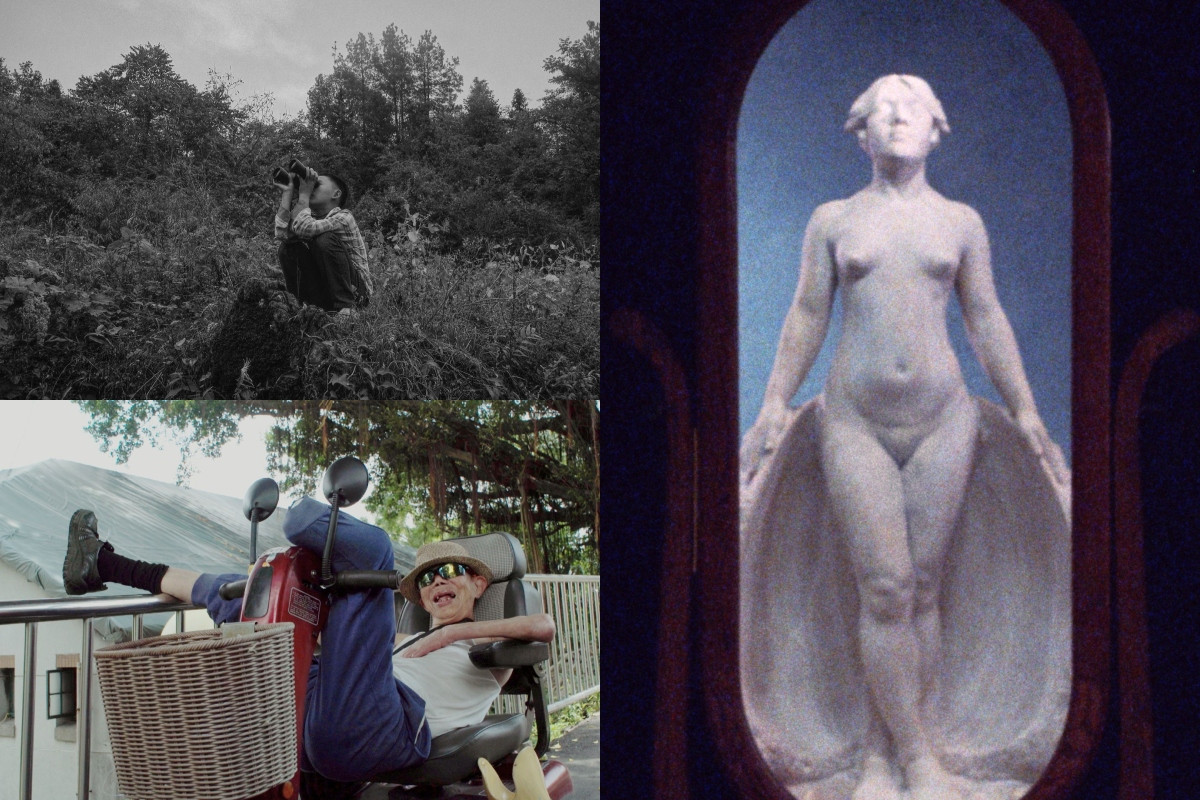 2025金馬獎最佳紀錄片入圍者《從來》（左上）、《大風之島》（左下）、《甘露水》（右）。（圖片提供：金馬執委會）