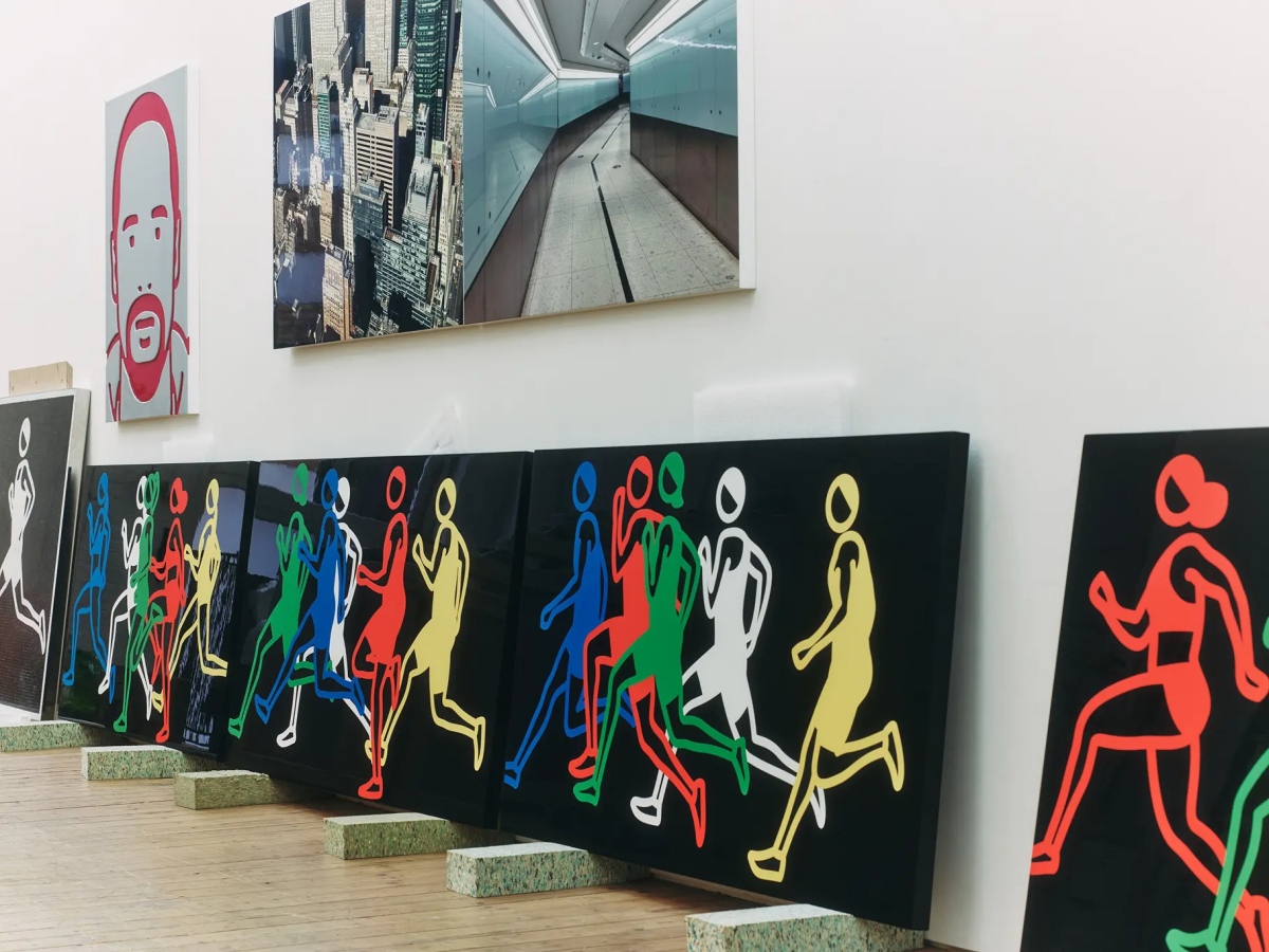 Julian Opie倫敦工作室照（圖片來源：GINZA SIX）