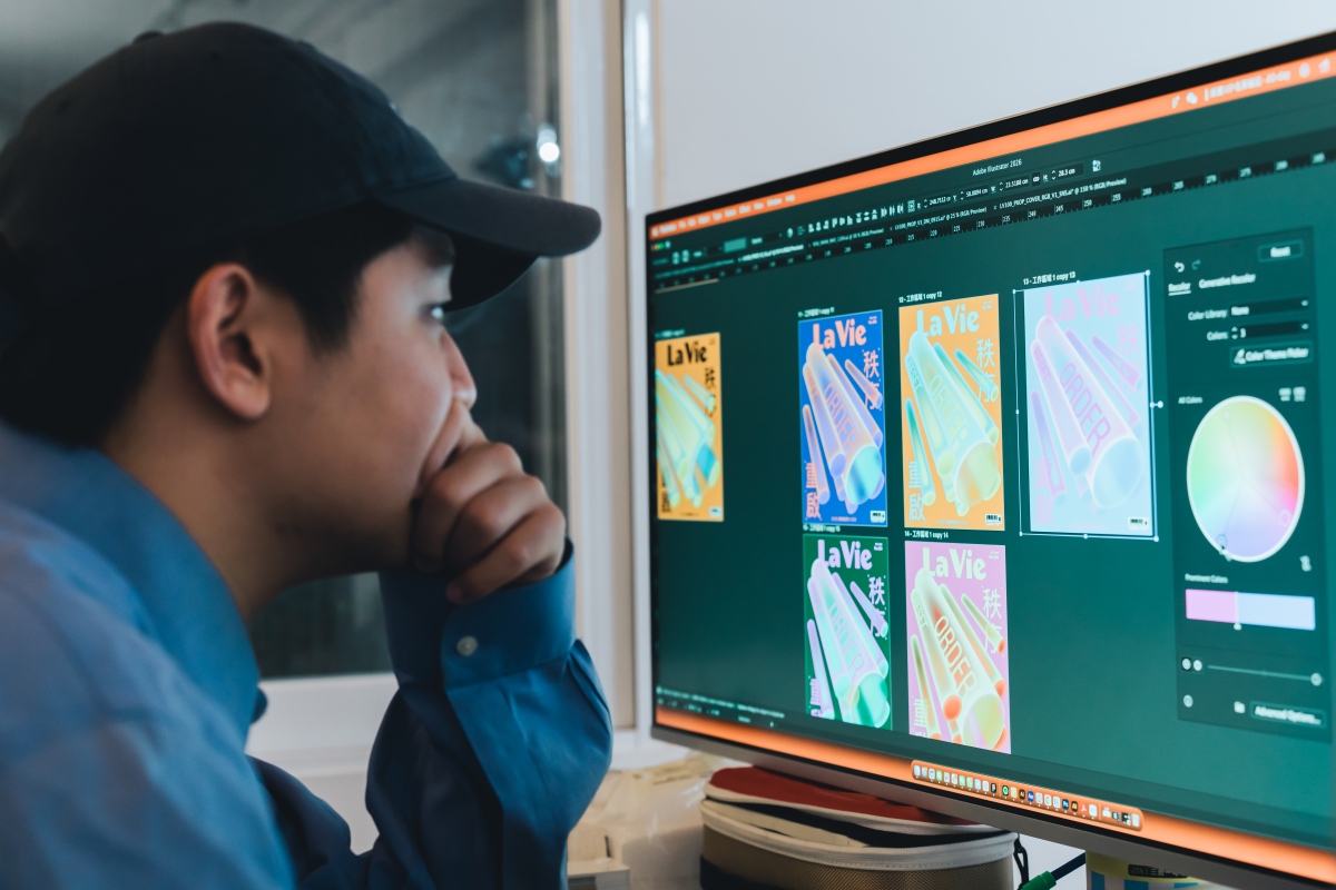 此次配色均選用對比色營造亮度。（攝影：吳哲夫）
