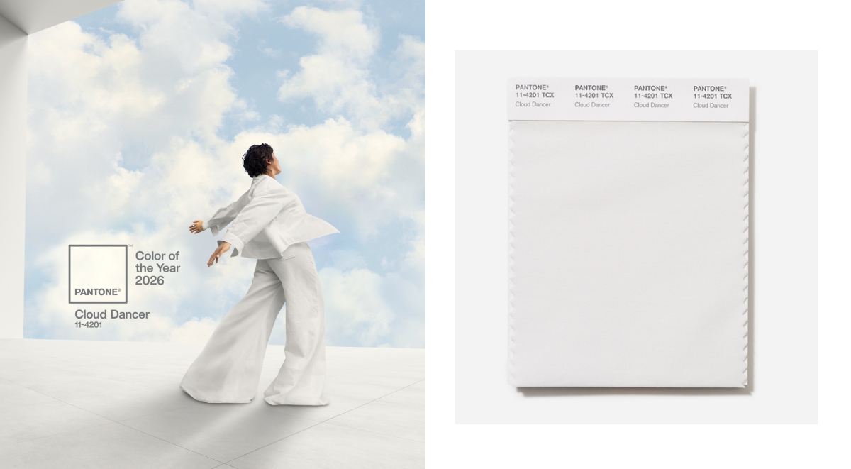 Pantone 2026年度代表色「Cloud Dancer 雲上舞白」：在喧鬧世界帶來療癒寧靜的通透白色