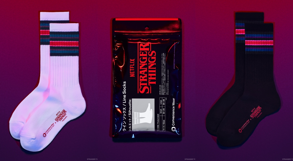 《怪奇物語》× 全家「Convenience Wear」聯名12/12開賣!以影集經典配色打造中筒線襪、手帕巾等6款單品