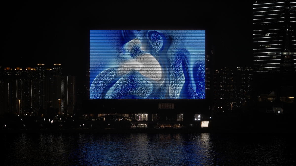 《Winds of Hong Kong》（暫名）最終效果圖 2025 年 圖片由 Refik Anadol Studio 提供