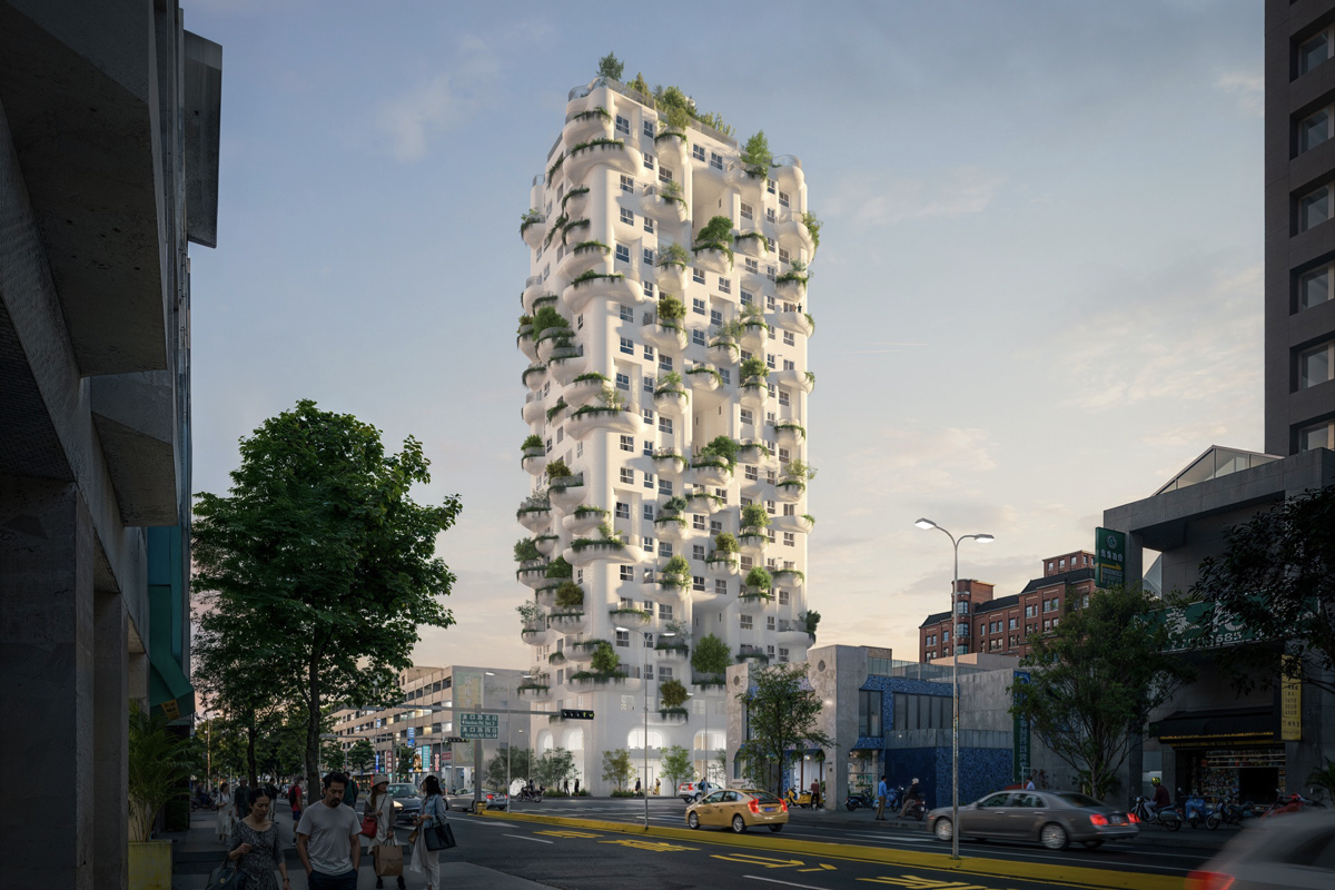 MVRDV住宅新作在台中！結合高第建築柔和曲線、多層次陽台造「城市綠洲」