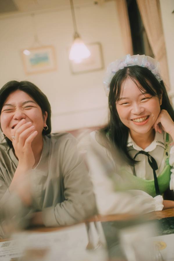 楊舒雅與長椅小姐。（攝影：劉璧慈）