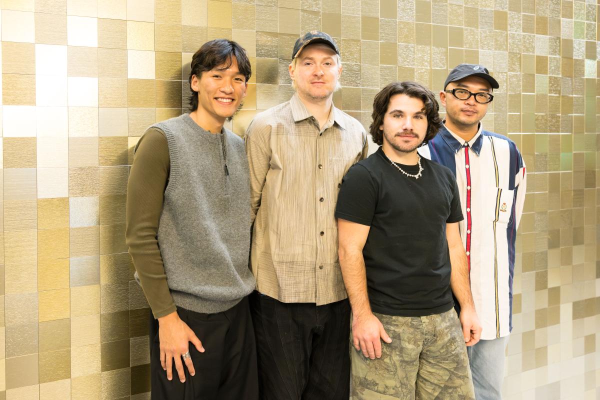 嚴龍賜、Jonathan Debrouwer、Arthur Harel 與 2025 Camping Asia 策展人林人中（由左至右）。（圖片提供：臺北表演藝術中心）