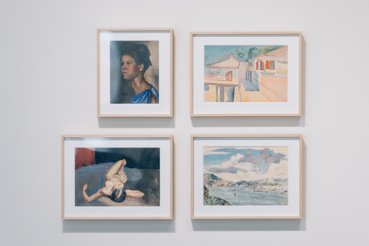 林克恭作品捐贈儀式現場展示精選作品。（圖片提供：新美館，攝影：蔡耀徵）