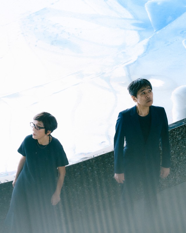 SANAA建築事務所創辦人妹島和世（左）與西澤立衛（右）於綠美圖。（攝影：Lily Chen）