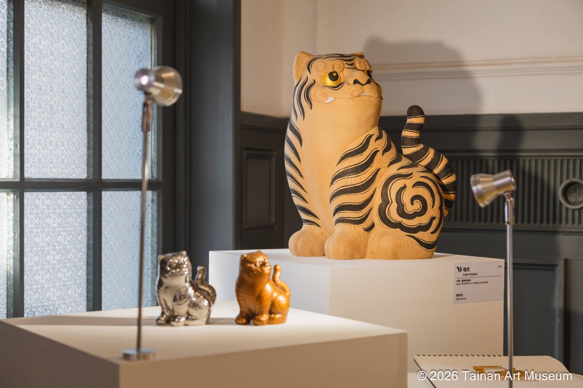 圖為人間國寶陳啟村老師的作品〈福虎〉。（圖片提供：南美館）