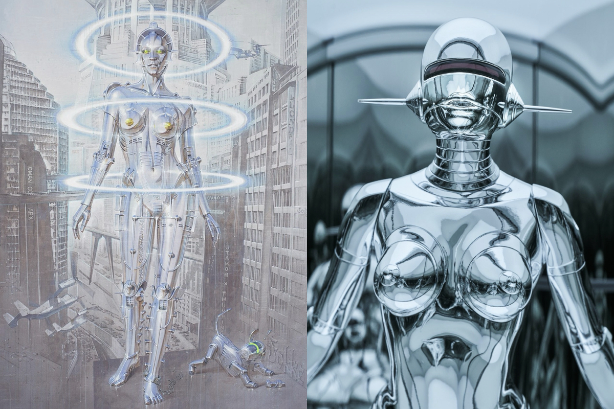 星宇航空 X 空山基重磅聯名！飛機金屬鏡面塗裝、機上備品到安全影片，將「機械美學」融入飛行