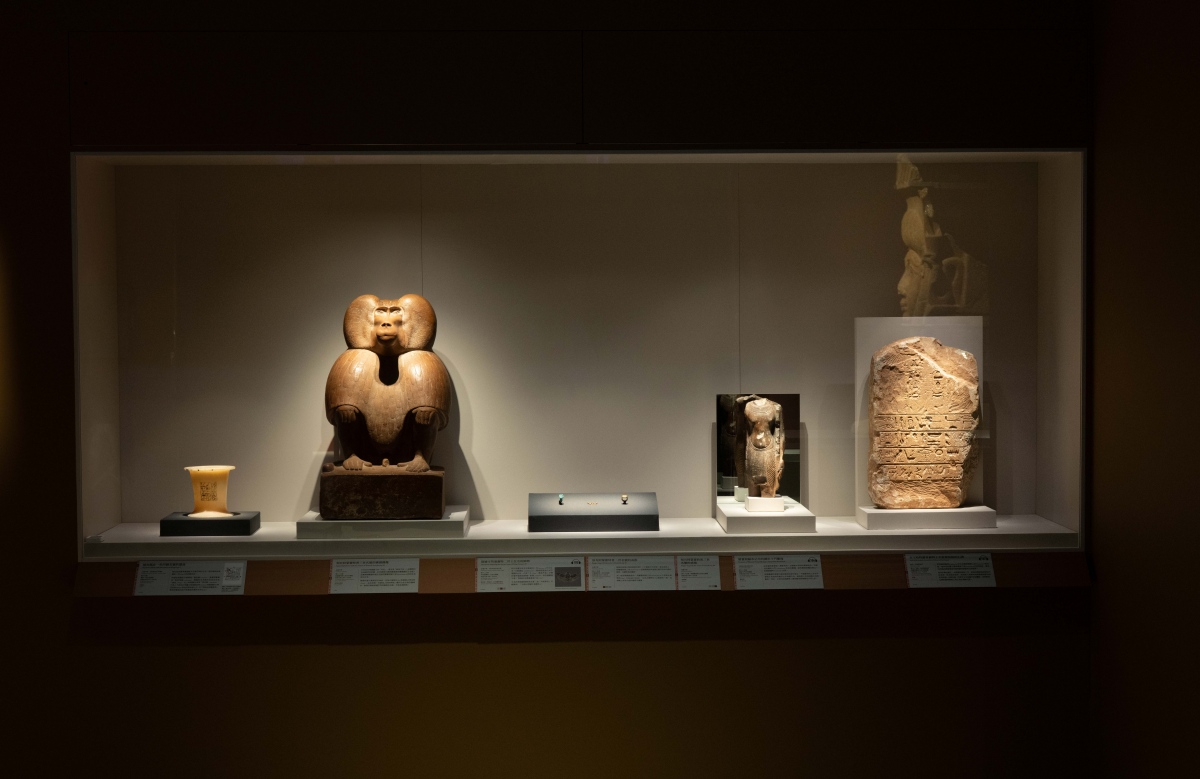 奇美博物館特展《埃及之王：法老》第二單元「從神而來」（圖片提供：奇美博物館）