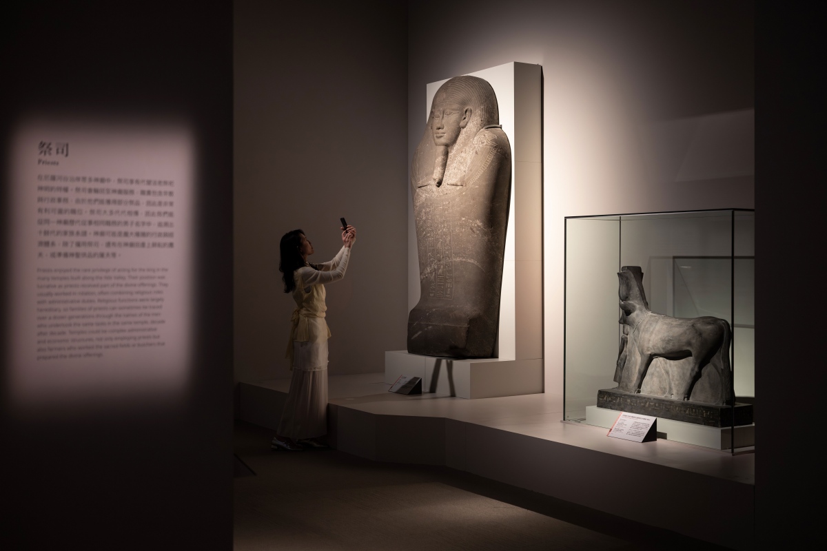 《埃及之王：法老》第五單元「統治埃及」。（圖片提供：奇美博物館）