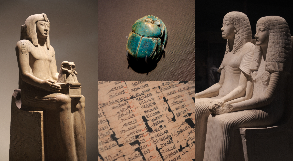 【編輯帶逛】奇美大展《埃及之王：法老》4件必看展品！大英博物館策展人精選石雕、聖甲蟲、莎草紙文書等文物
