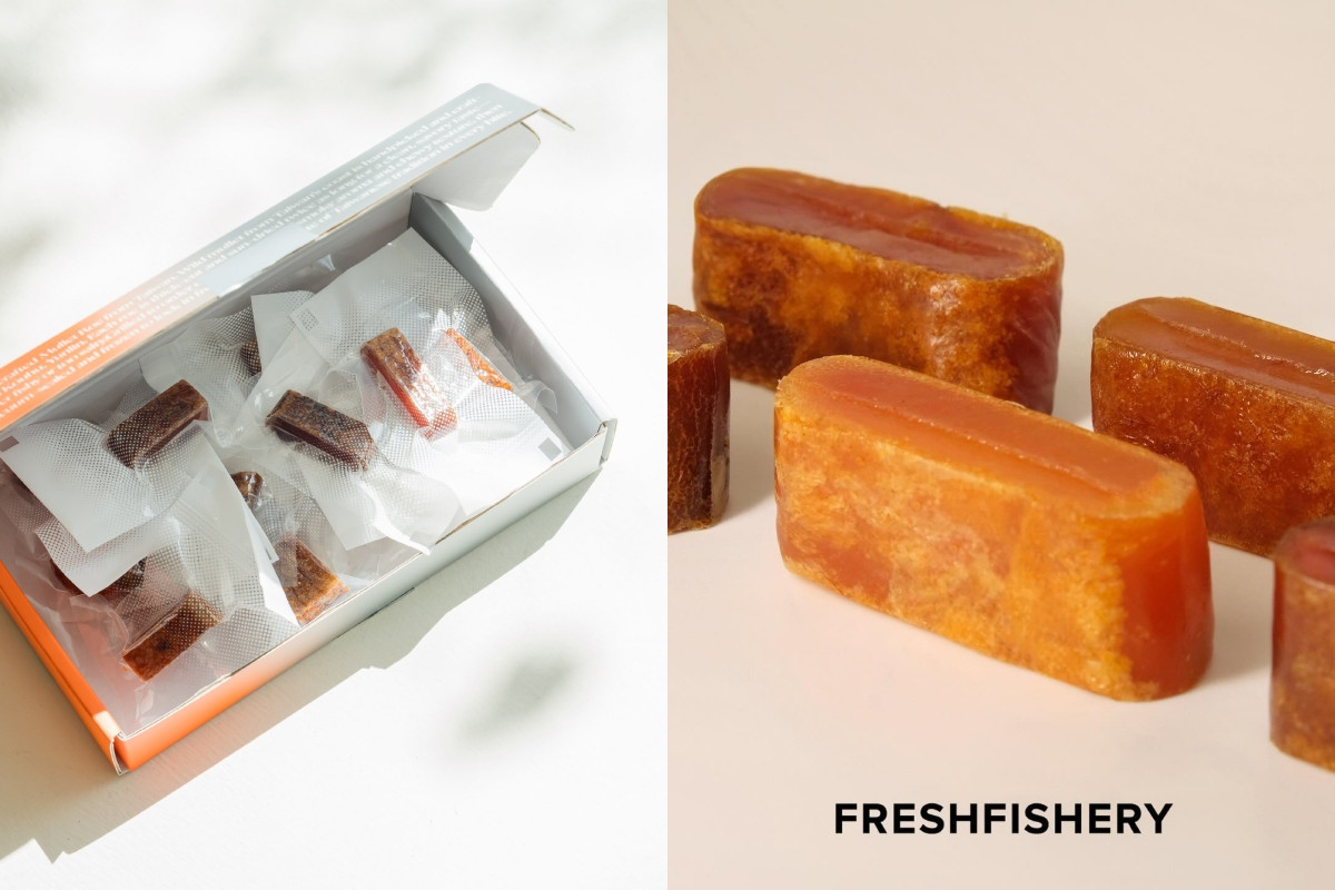 炭燒厚切一口烏魚子，售價 NT$980。（圖片提供：Freshfishery漁事所）