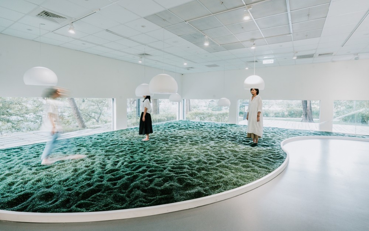 位於玻璃工藝博物館的「Ｏ循環設計展」（圖片來源：台灣設計研究院）