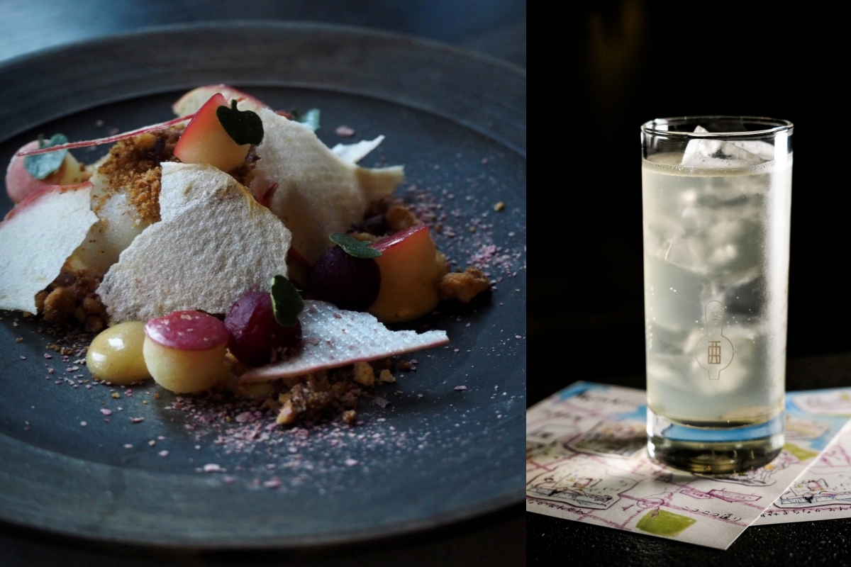 澀 Sur「摘果」（左）、Draft Land「奧入瀨溪流」（右）。（圖片提供：青森週）