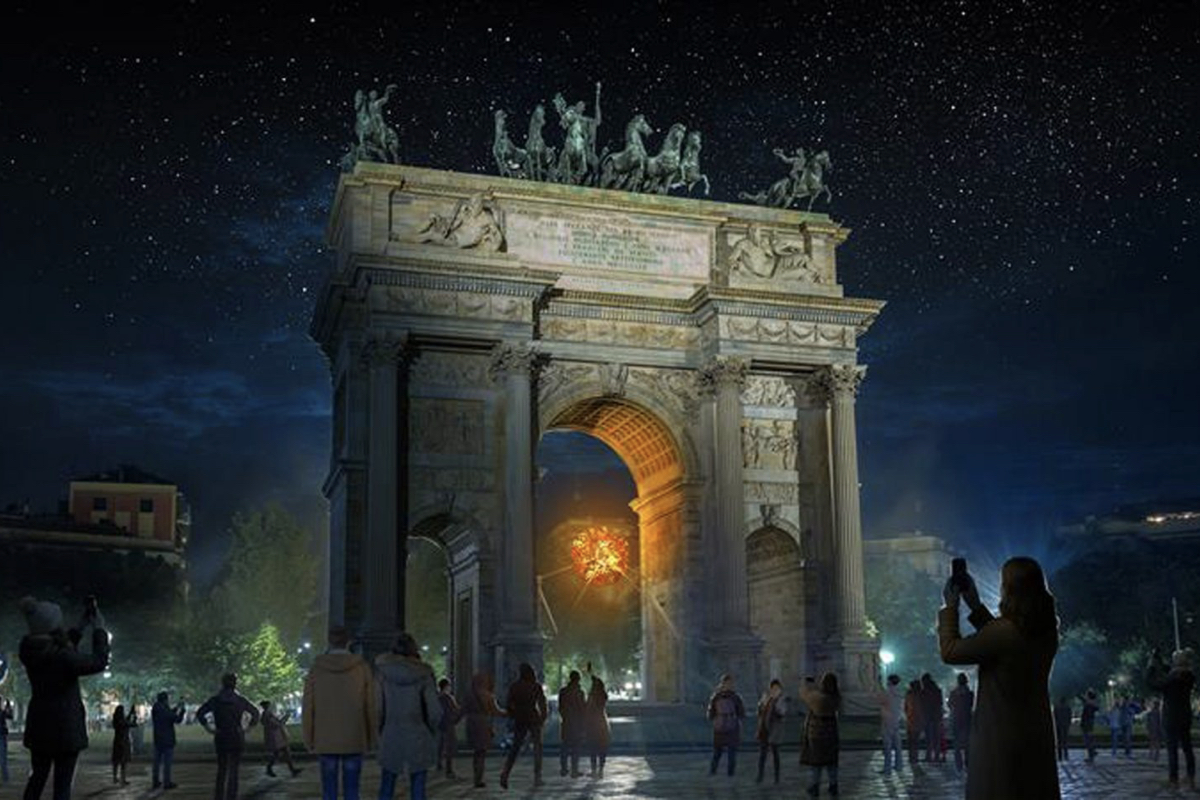 2026米蘭冬奧「聖火台」設計！以太陽為意象打造，致敬達文西繩結幾何與自然交織之美