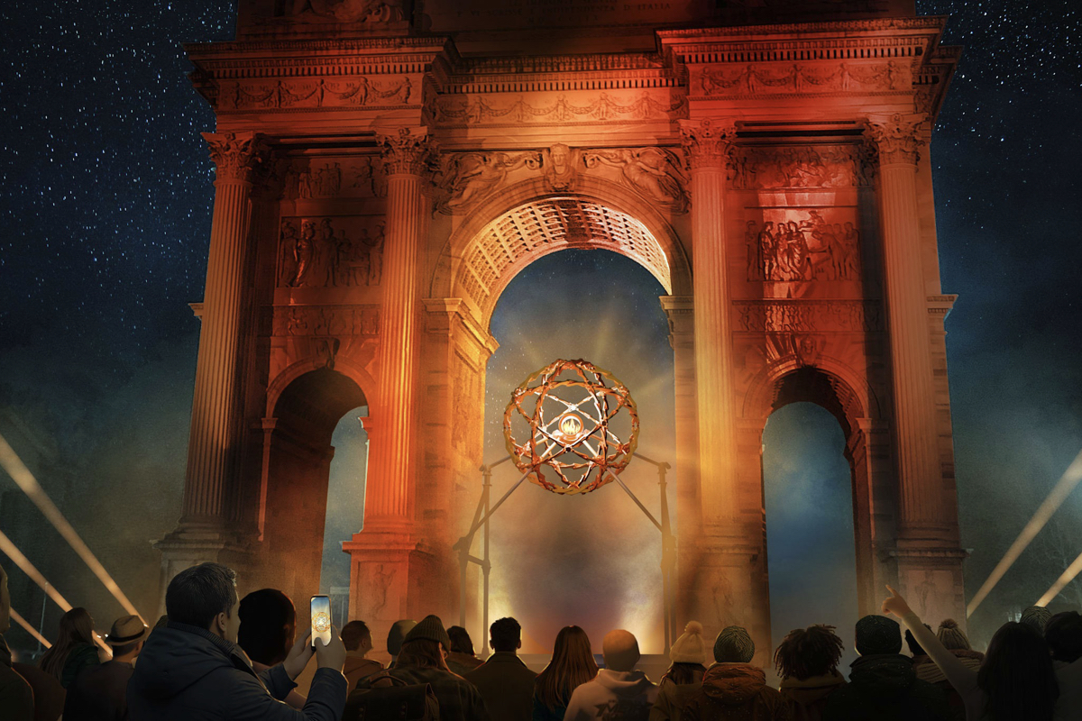 2026米蘭冬奧「聖火台」設計！以太陽為意象打造，致敬達文西繩結幾何與自然交織之美