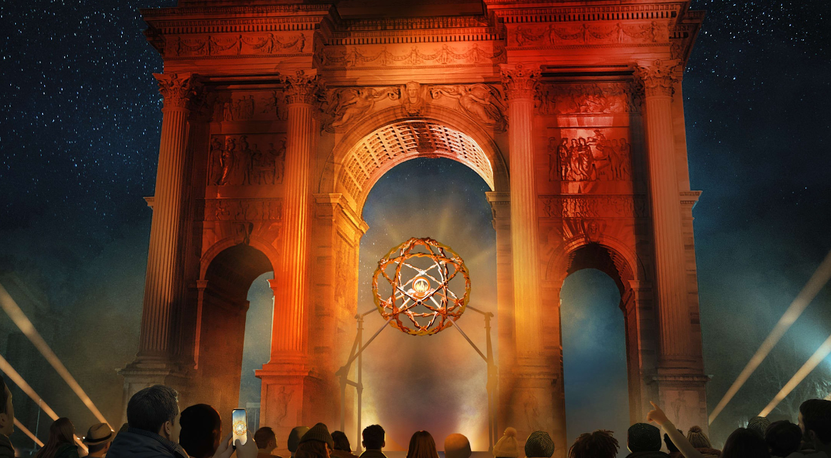 2026米蘭冬奧「聖火台」設計！以太陽為意象打造，致敬達文西繩結幾何與自然交織之美