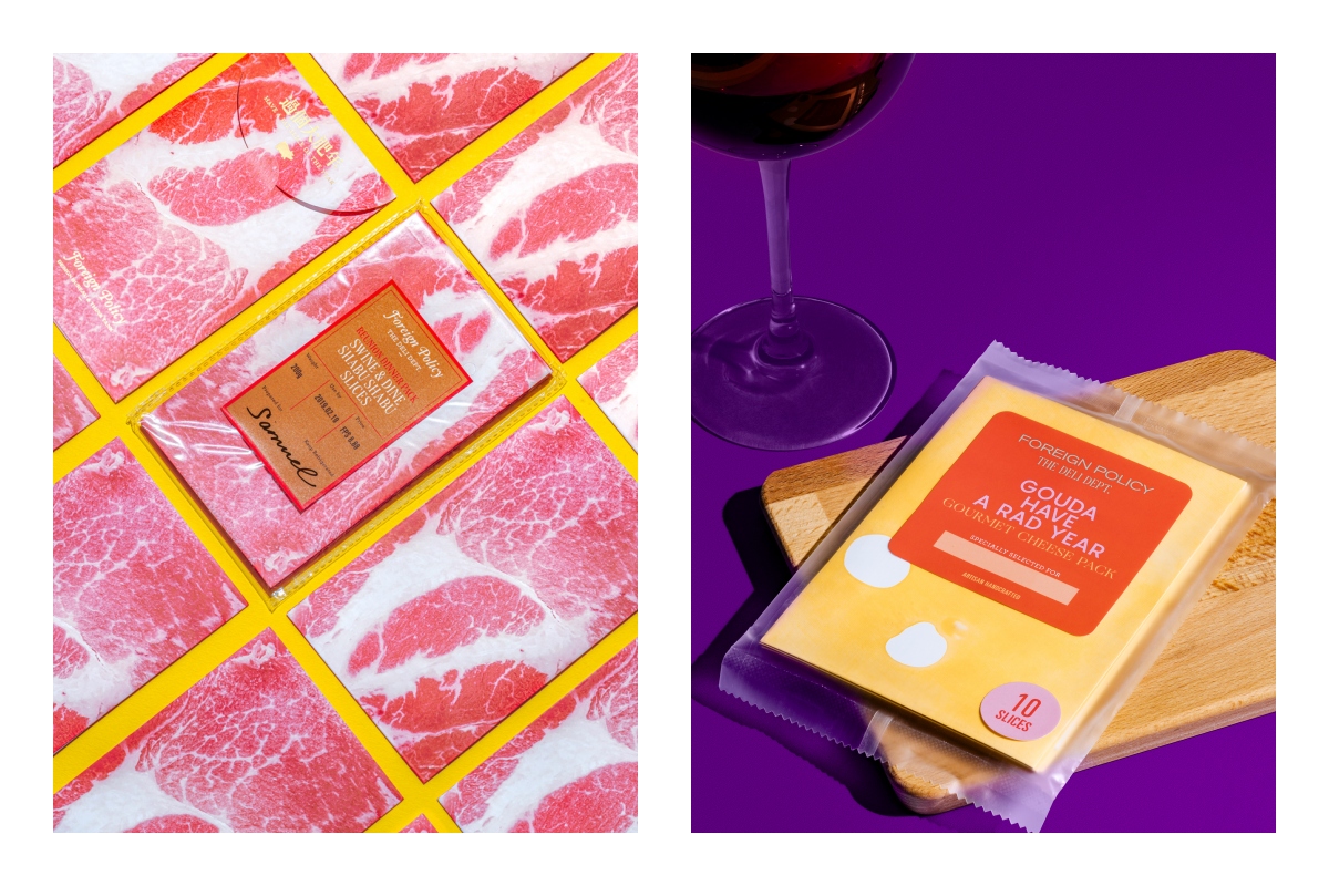 豬年從紅包設計到文案都貼合超市（左）、鼠年起司紅包（右）。（攝影：THE GENTLE STUDIO）