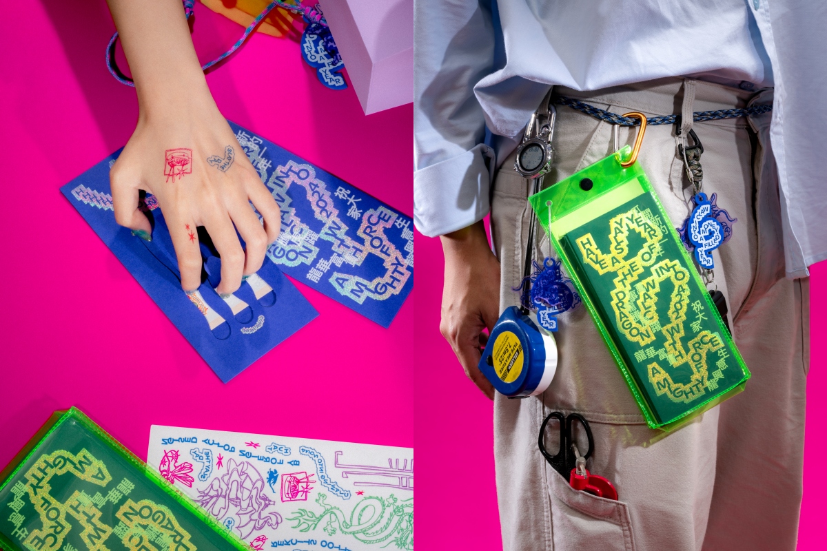 龍年紅包可用手指「抓」出龍爪痕跡，如何讓紙張被撕得自然、而不會太過刻意，嘗試非常久。（攝影：THE GENTLE STUDIO）