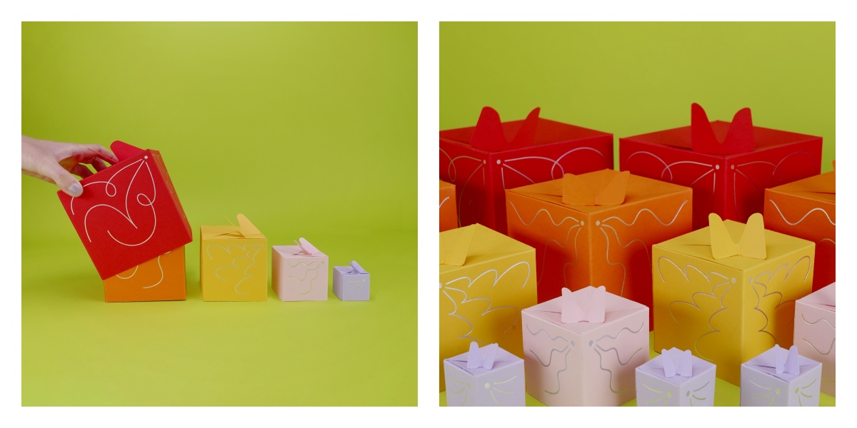 兔年以倍增的盒子象徵豐盛。（圖片提供：Fictionist Studio）