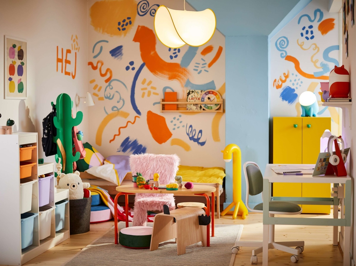 大人小孩搶著玩的家具！IKEA GREJSIMOJS系列限量登場，讓家成為每天的遊樂場。（圖片提供：IKEA）