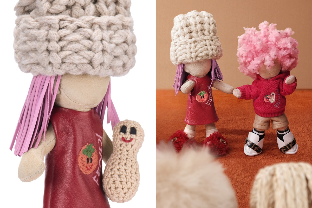 Fendi春節限定系列推出全新兩款BFF迷你掛飾「好柿花生」，價格店洽。（圖片提供：Fendi）