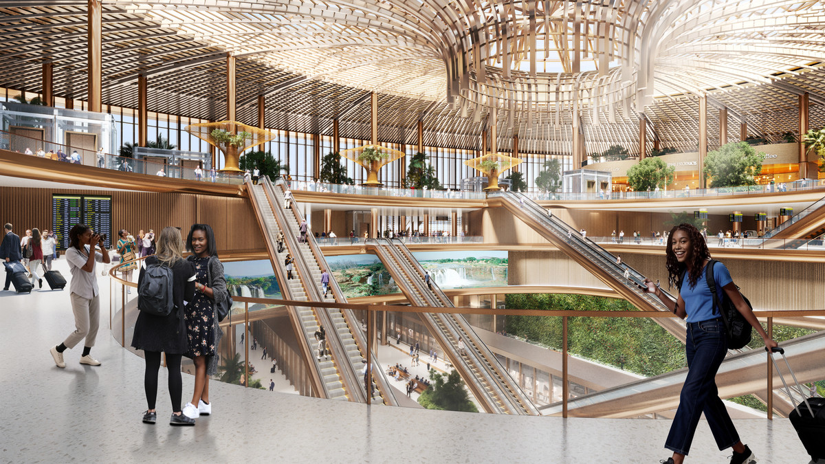 非洲史上最大規模航空建設！Zaha Hadid建築事務所設計「比紹夫圖機場」，融入東非大裂谷意象