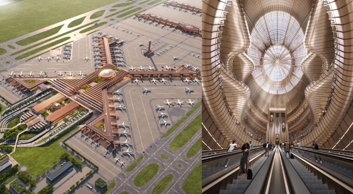 非洲史上最大規模航空建設！Zaha Hadid建築事務所設計「比紹夫圖機場」，融入東非大裂谷意象