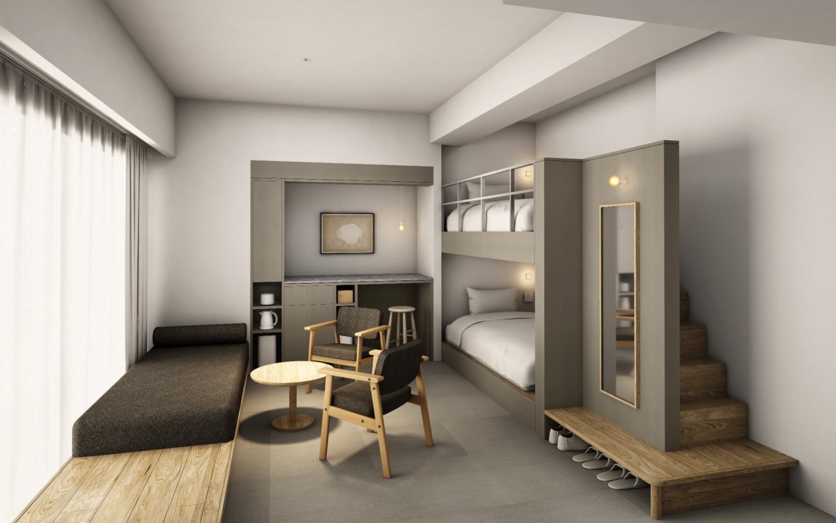 雙床房（ツインルーム）（圖片來源：株式会社良品計画）