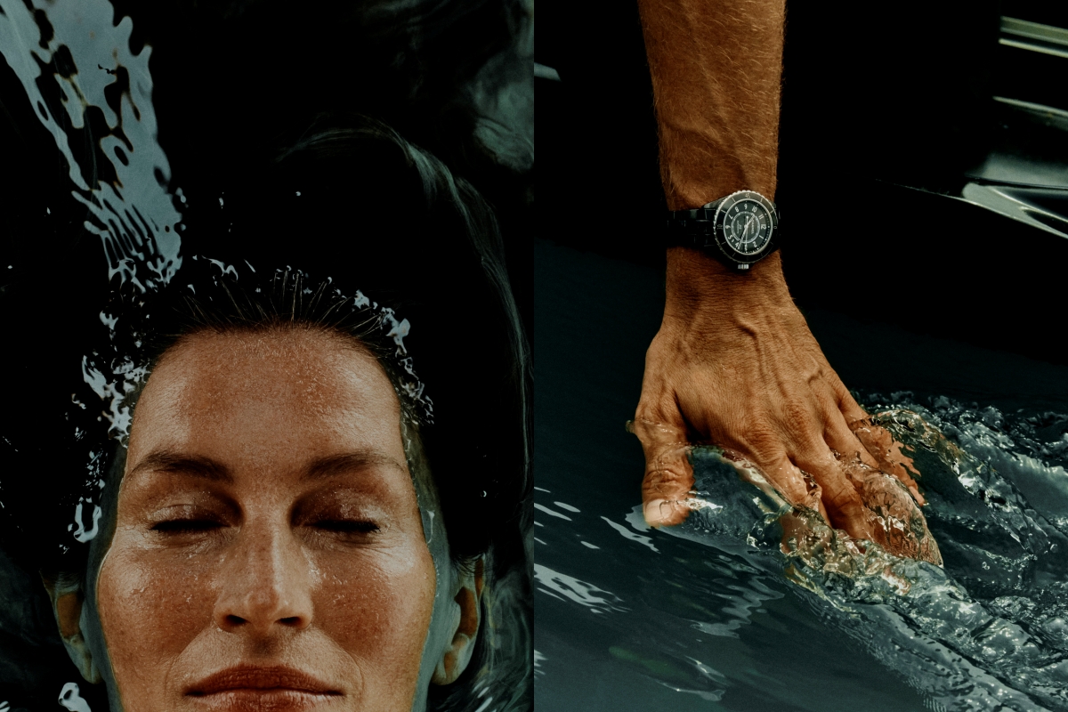 CHANEL J12 全新形象廣告幕後花絮照。（圖片提供：CHANEL ）