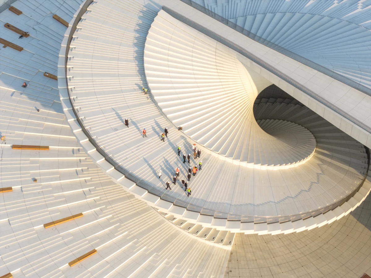 Snøhetta操刀的上海大歌劇院，預計於2026下半年完工。（圖片來源：Snøhetta）