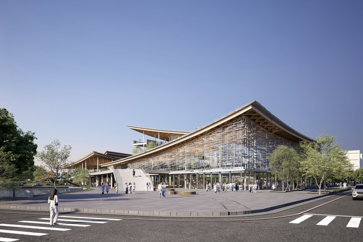 JJP設計「嘉義市總圖園區」建築！鋼木共構工法回應木都美名，動線呼應林鐵軌跡