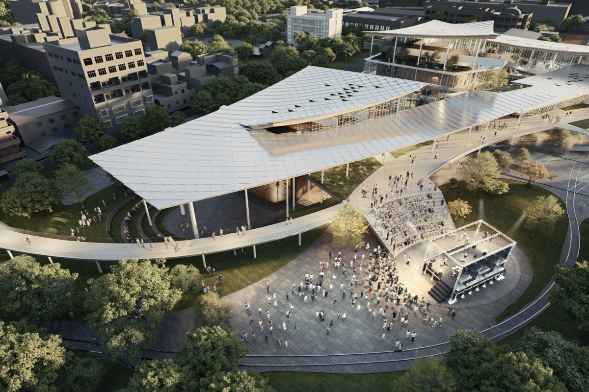 JJP設計「嘉義市總圖園區」建築！鋼木共構工法回應木都美名，動線呼應林鐵軌跡