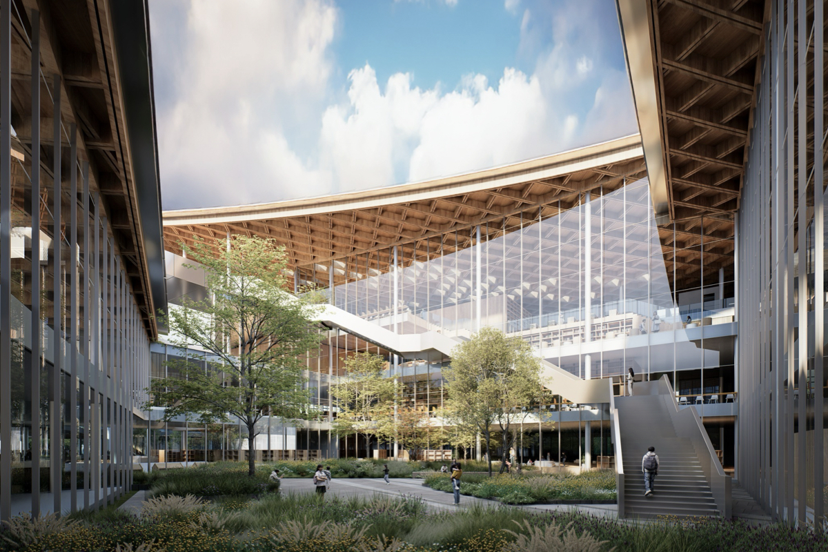 JJP設計「嘉義市總圖園區」建築！鋼木共構工法回應木都美名，動線呼應林鐵軌跡