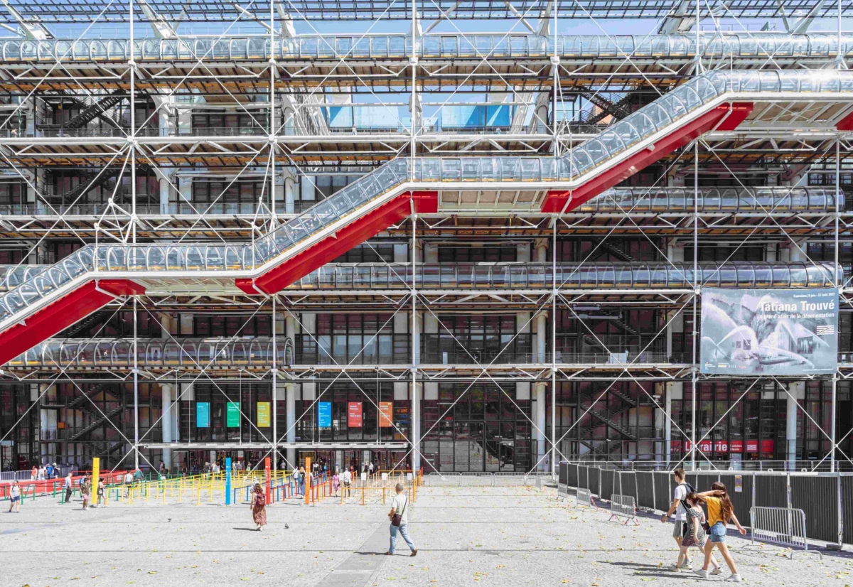 巴黎龐畢度中心（The Centre Pompidou）在2025年9月正式閉館，展開耗資5億歐元、為期5年的整修工程。（圖片來源：韓華文化基金會）