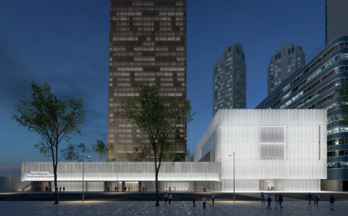 韓華龐畢度中心建築空間示意圖 （圖片來源：韓華文化基金會） 