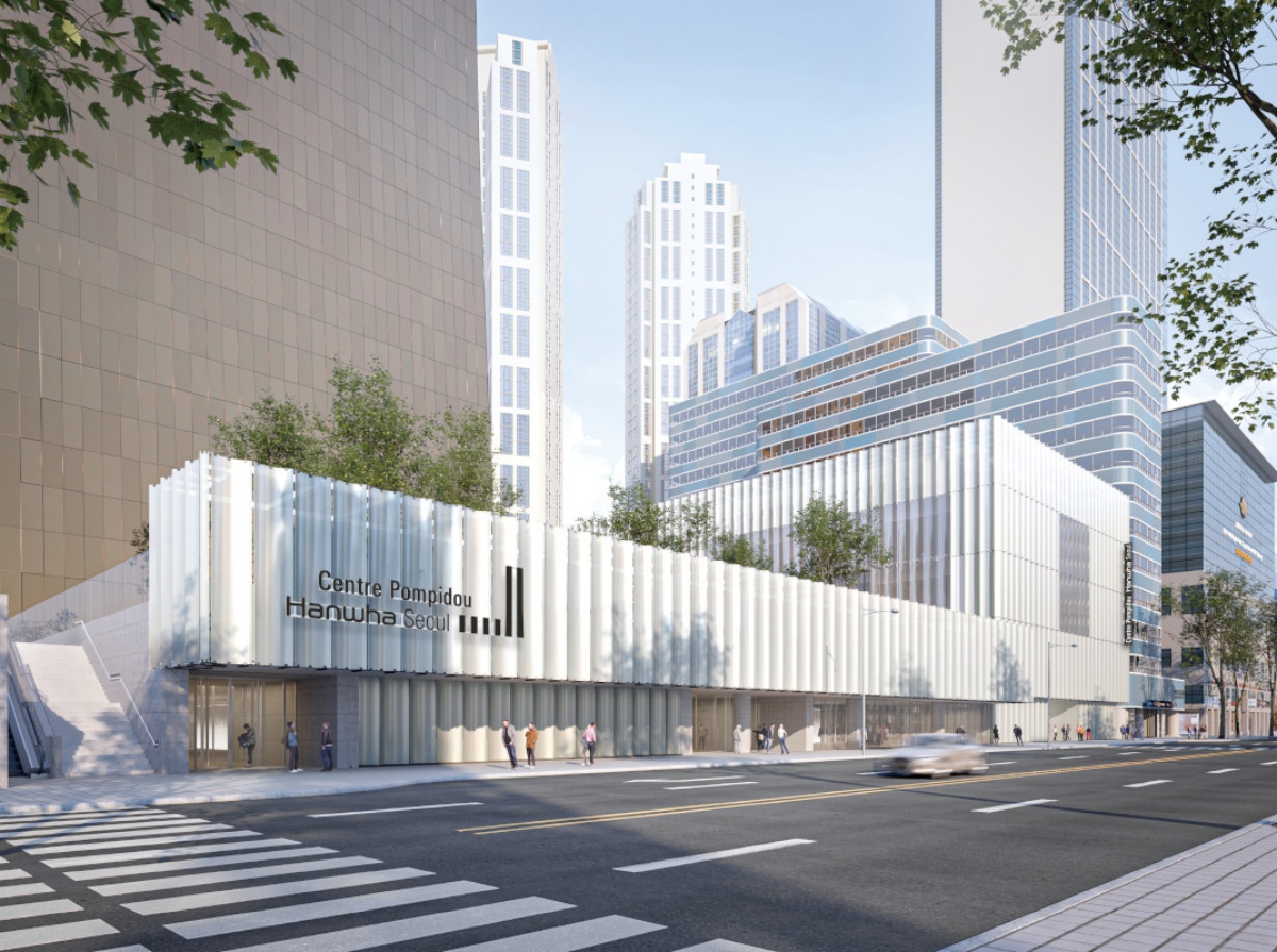 韓華龐畢度中心建築空間示意圖 （圖片來源：韓華文化基金會） 