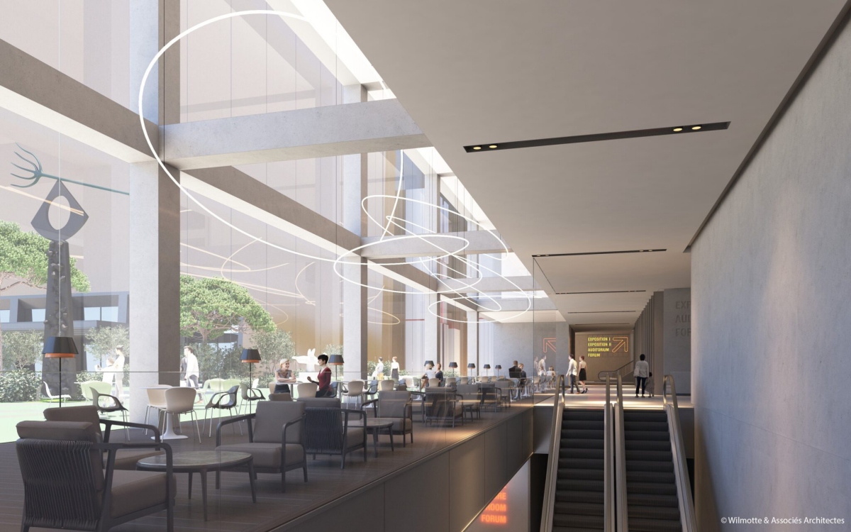 韓華龐畢度中心建築空間示意圖 （圖片來源：韓華文化基金會） 