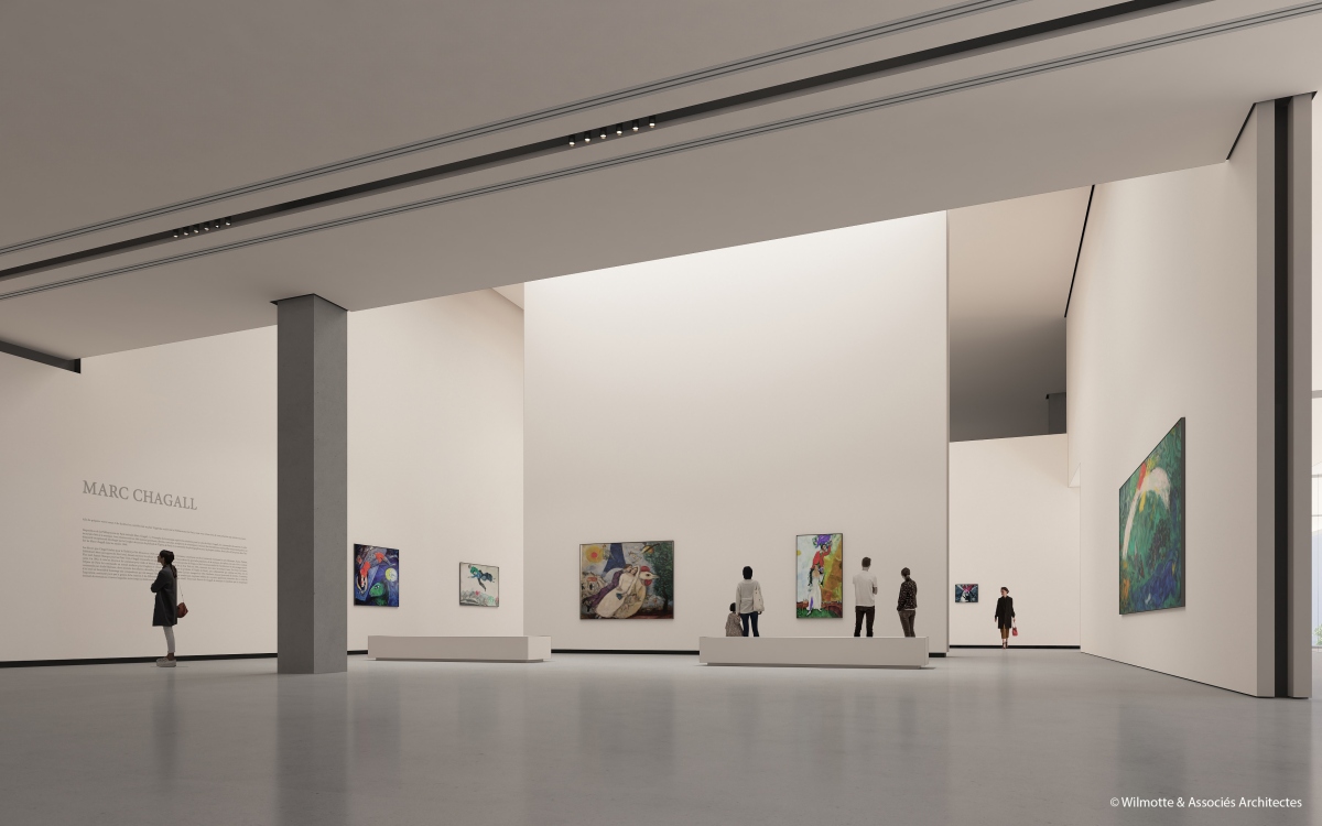 韓華龐畢度中心建築空間示意圖 （圖片來源：韓華文化基金會） 