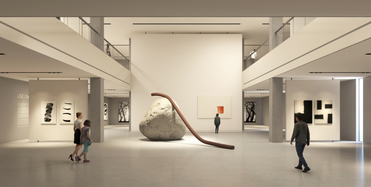 韓華龐畢度中心建築空間示意圖 （圖片來源：韓華文化基金會） 