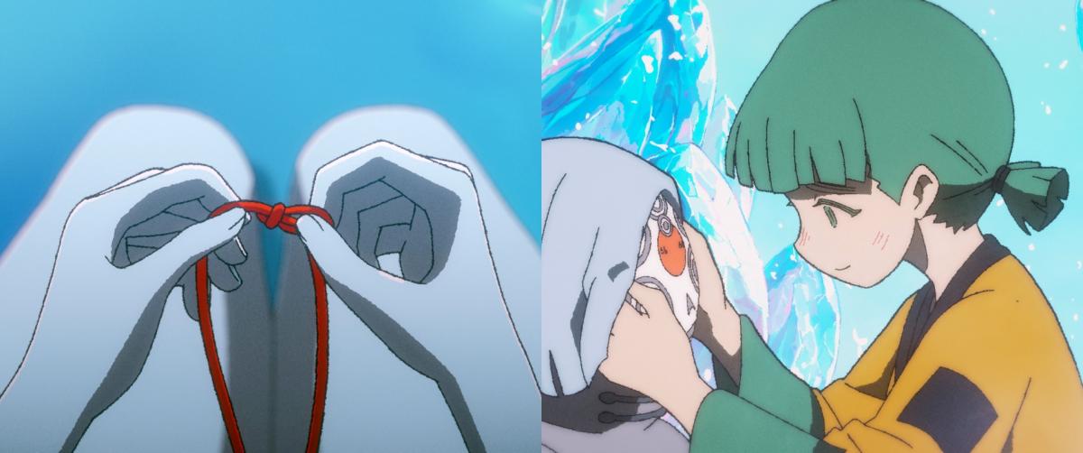 生前遺憾化作紅色繩結。（圖片提供：甲上娛樂）